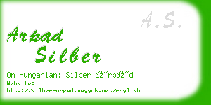 arpad silber business card